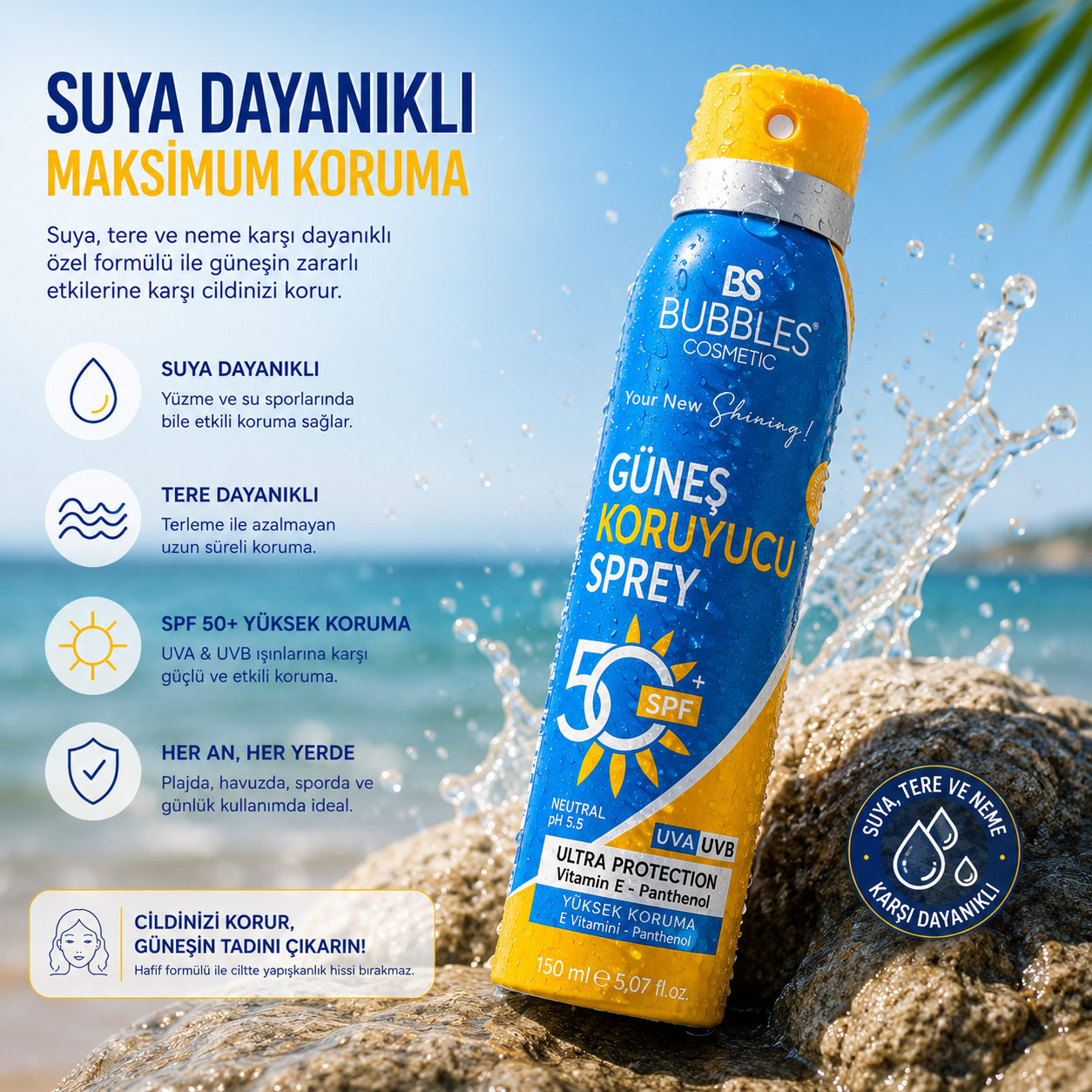 Bubbles Güneş Koruyucu Sprey