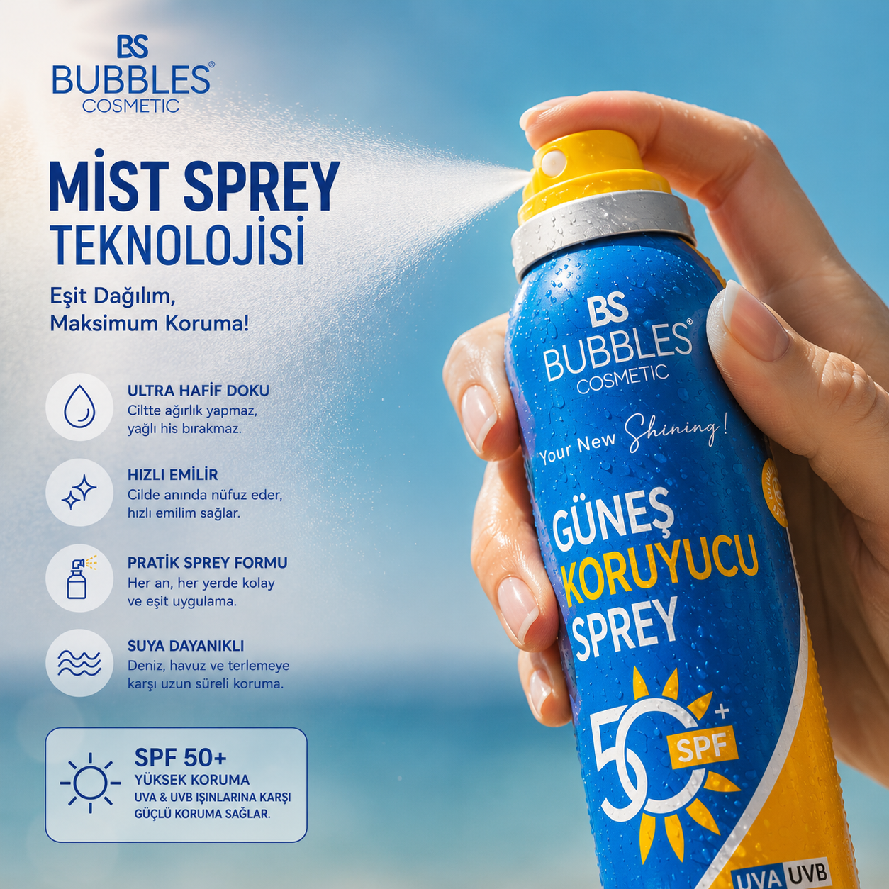 Bubbles Güneş Koruyucu Sprey