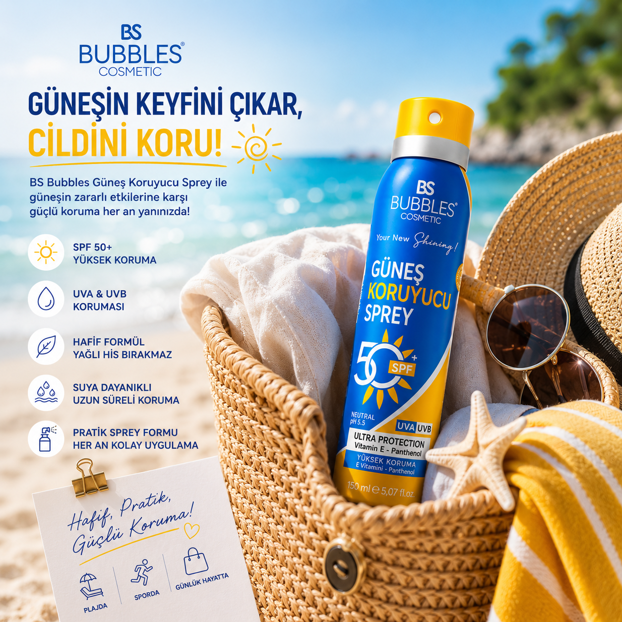 Bubbles Güneş Koruyucu Sprey